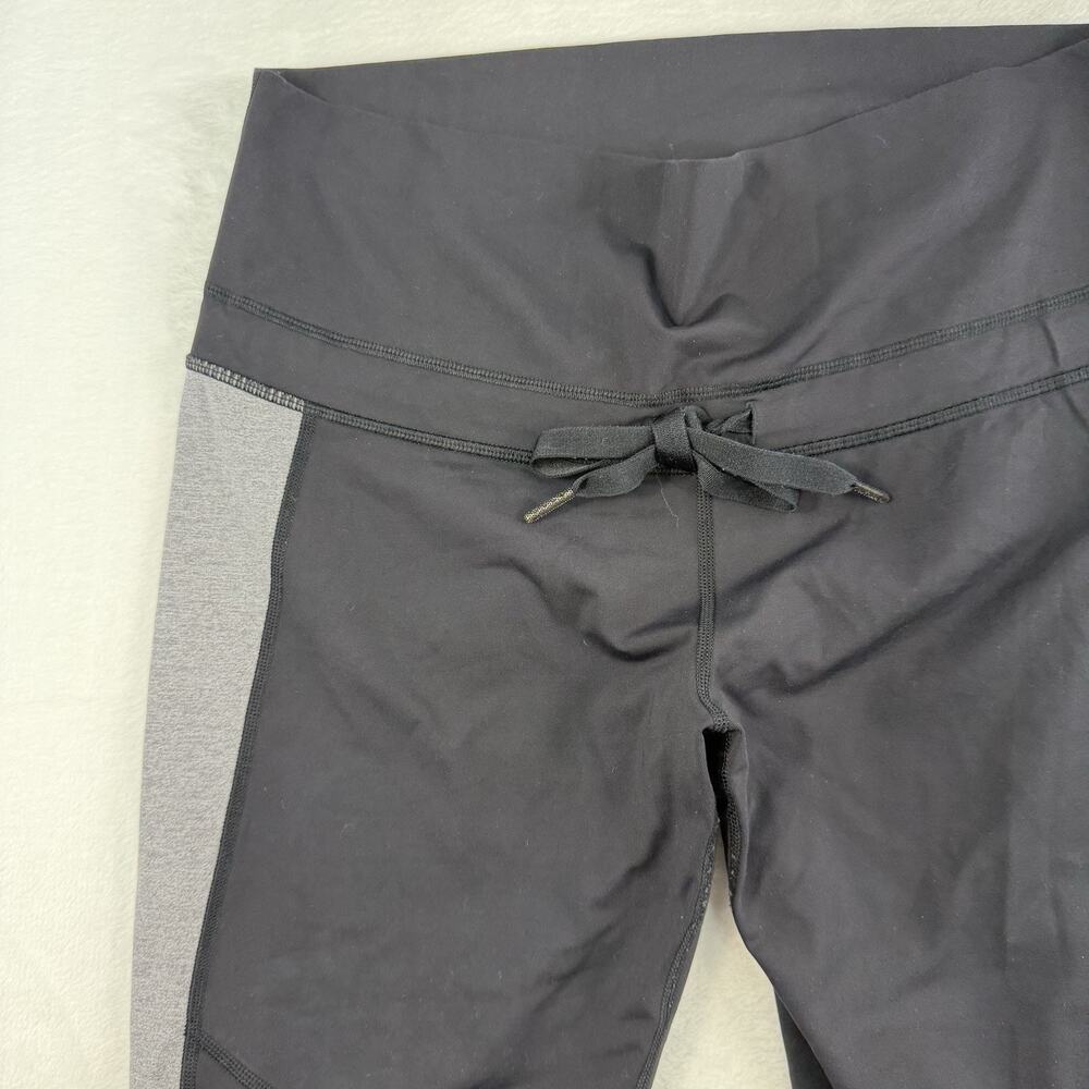 Lululemon Athletica Sz 10 Retreat‎ 7/8 Pants Black Heathered Slate High Rise - Picture 4 of 13